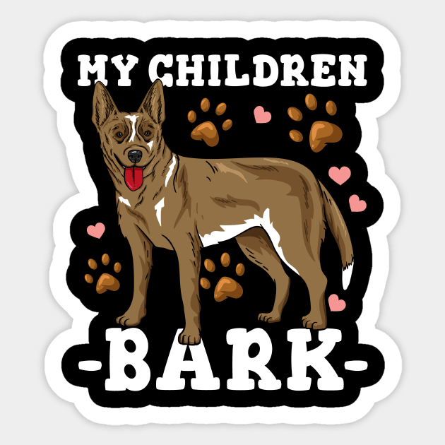 Red Heeler, Dog Mom, Dog Dad Sticker by KAWAIITEE